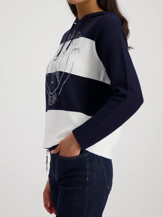 MONARI Джемпер с декоративной эмблемой