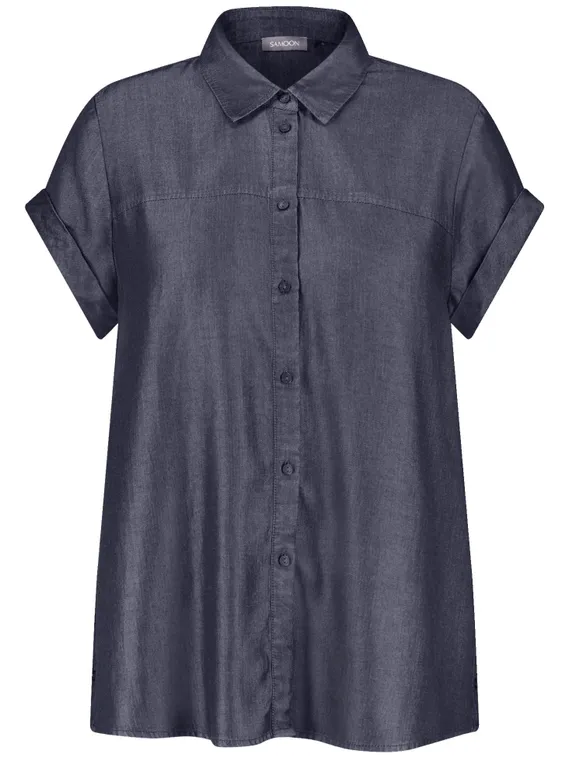 SAMOON Блуза в джинсовом стиле