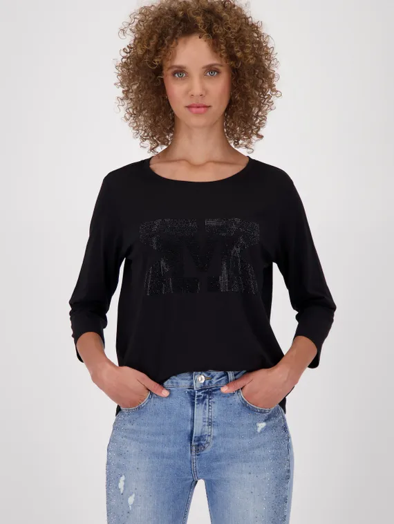 MONARI Футболка со стразами 3/4 рукав