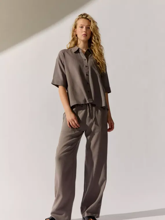 THE FASHION PEOPLE Брюки льняные