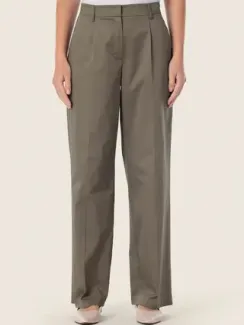 GERRY WEBER Классические прямые брюки хаки