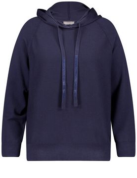 SAMOON Джемпер вискозный с капюшоном