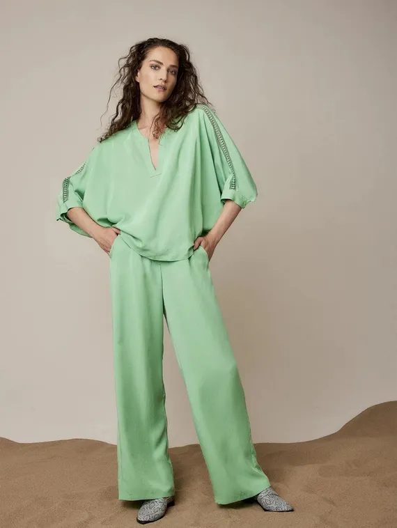 SUMMUM Блуза с V-вырезом