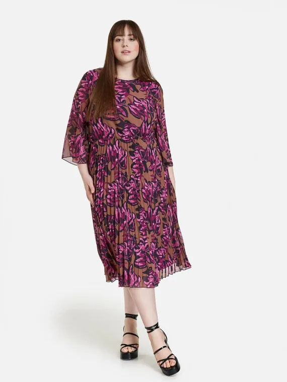 SAMOON Платье с плиссированной юбкой