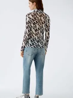 Oui Блуза сетчатая