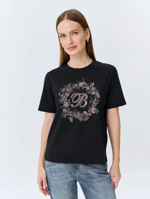 BULMER Футболка со стразами