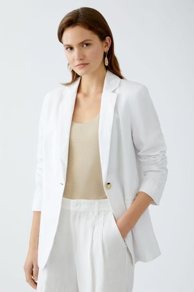 Oui Пиджак льняной