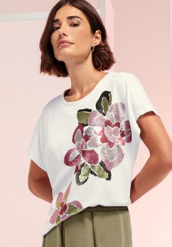 BIANCA Футболка с цветочным принтом