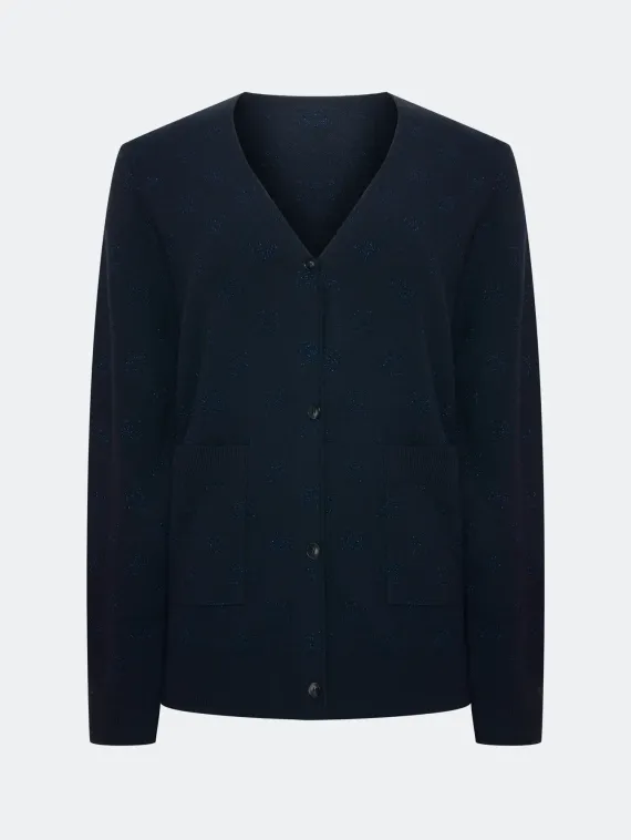 BULMER Жаккардовый кардиган с блеском