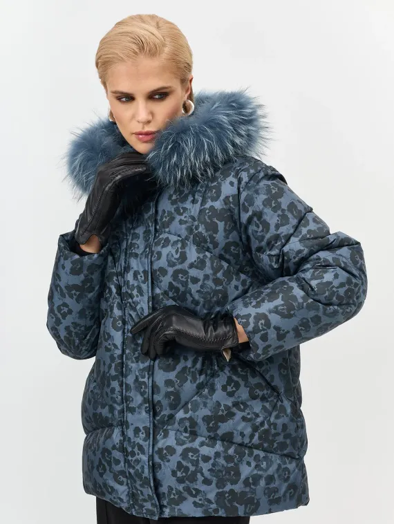 BULMER Куртка с принтом и меховой опушкой