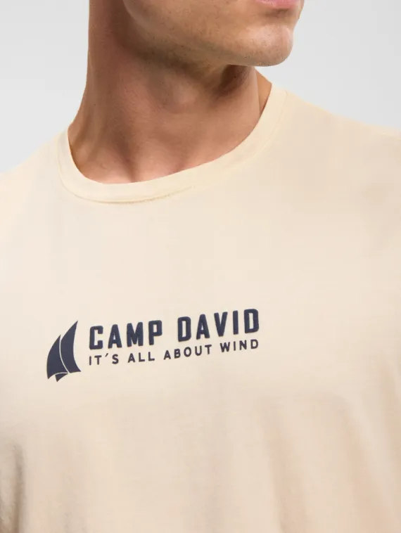CAMP DAVID Футболка с большим принтом на спине