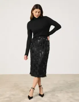 GERRY WEBER Юбка с бахромой и пайетками