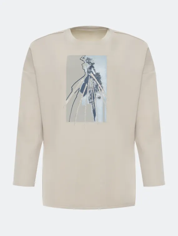 BULMER Свободный свитшот с принтом