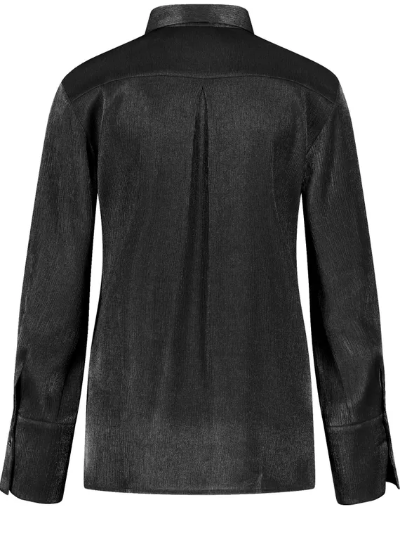 GERRY WEBER Блуза атласная черная