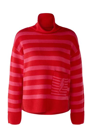 Oui Свитер из смеси хлопка с шерстью