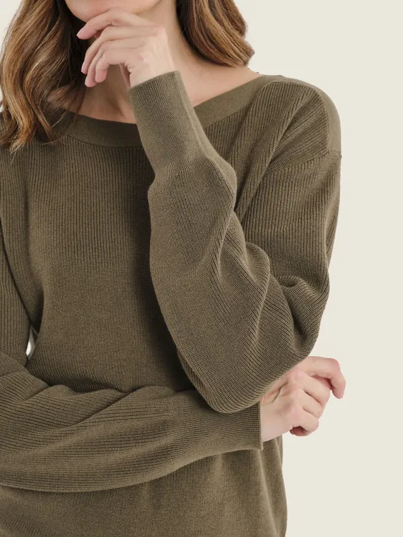 GERRY WEBER Джемпер свободный с вырезом-лодочкой