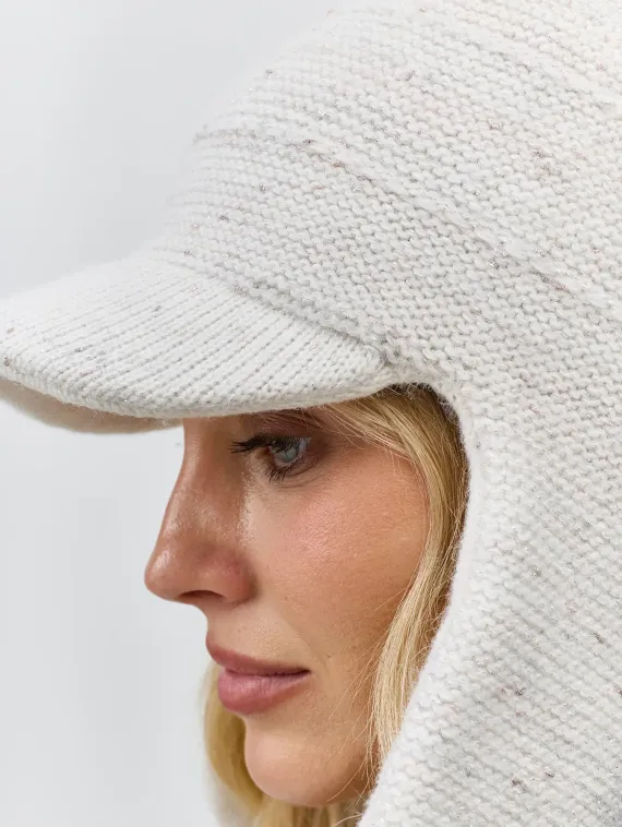 BULMER Вязаная ушанка с козырьком