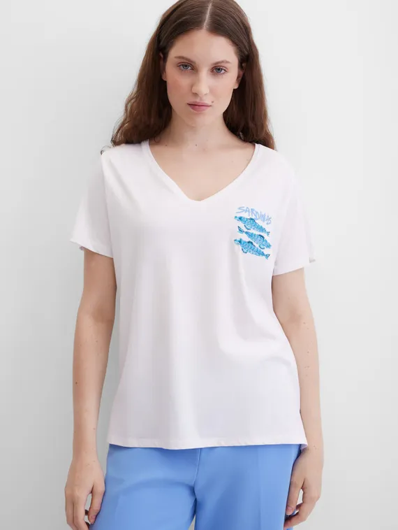 Elisa.and.me Футболка с V-вырезом