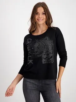 MONARI Футболка с принтом и пайетками