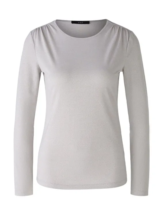 Oui Футболка из эластичной вискозы