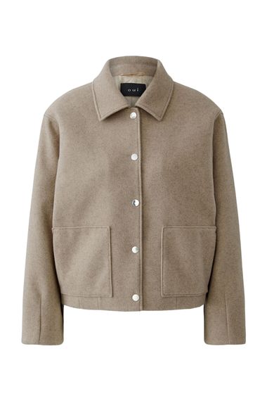 Oui Куртка из ткани с шерстяным эффектом