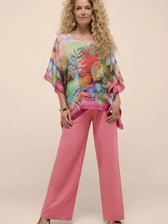 BIANCA Брюки льняные с эластичным поясом