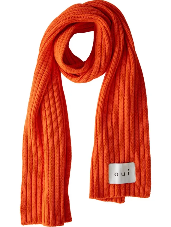 Oui Шарф из смесового хлопка