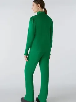 Oui Свитер из смесового хлопка с шелком и кашемиром