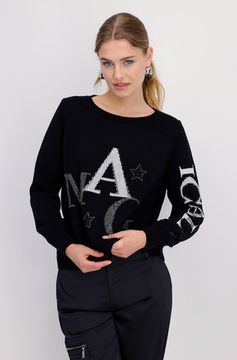 MONARI Джемпер с буквами из стразов