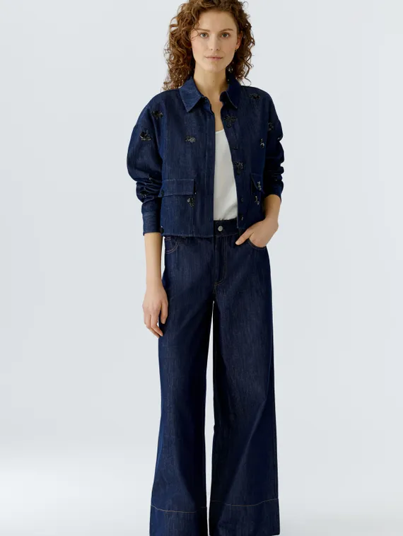 Oui Жакет с вышивкой пайетками