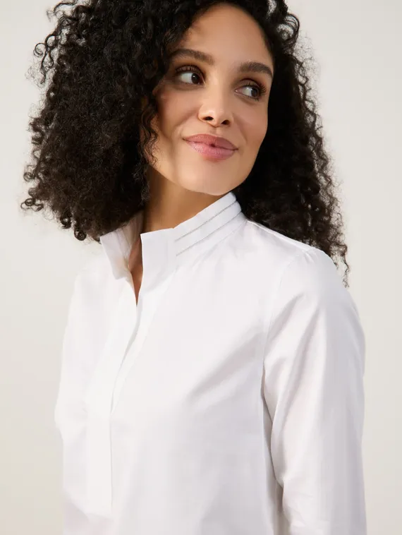 GERRY WEBER Блуза с воротником-стойкой