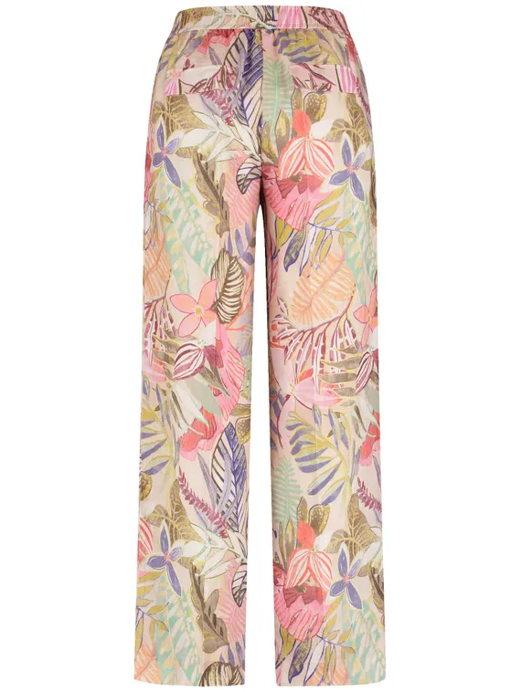 GERRY WEBER Брюки льняные с принтом