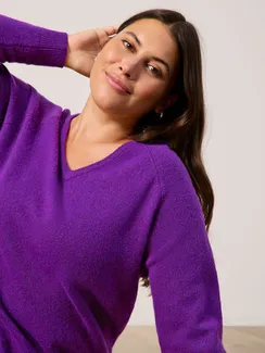 SAMOON Джемпер с V-вырезом