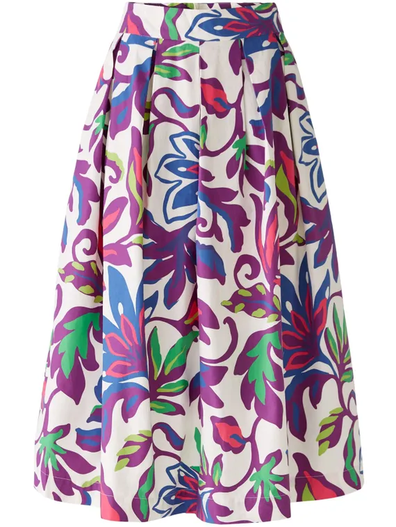 Oui Юбка с цветочным принтом