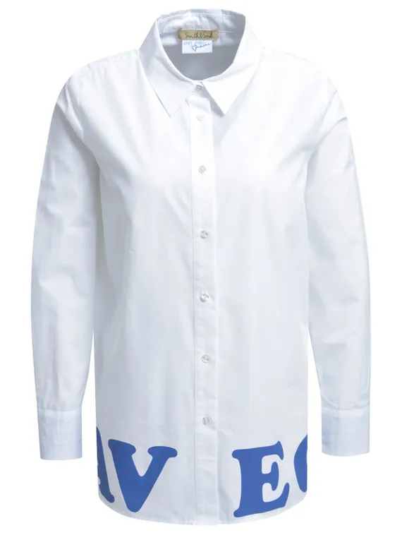 Smith&amp;Soul Блуза с крупной надписью