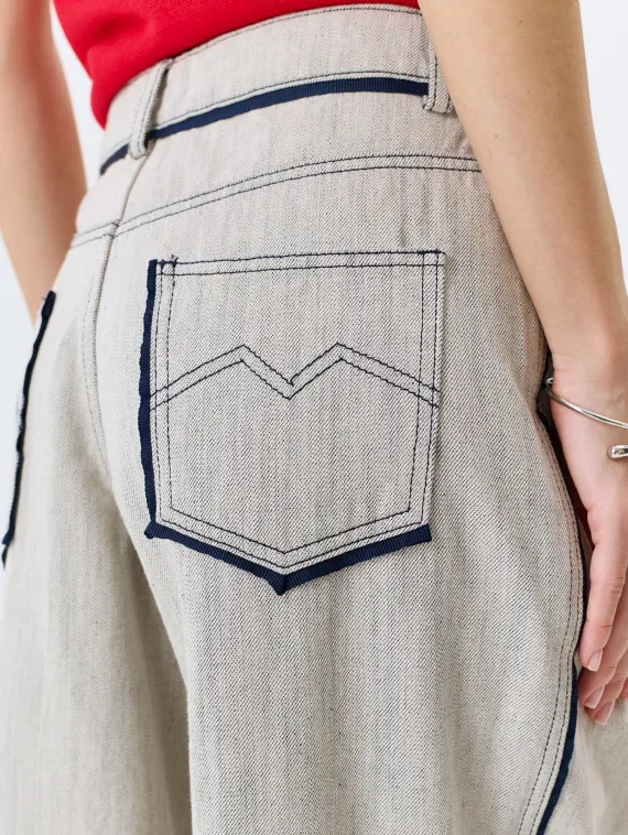 BULMER Джинсы меланжевые