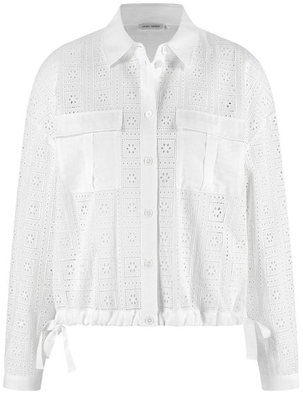 GERRY WEBER Блуза с перфорированным кружевом