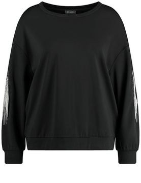 SAMOON Джемпер со стразами на рукавах