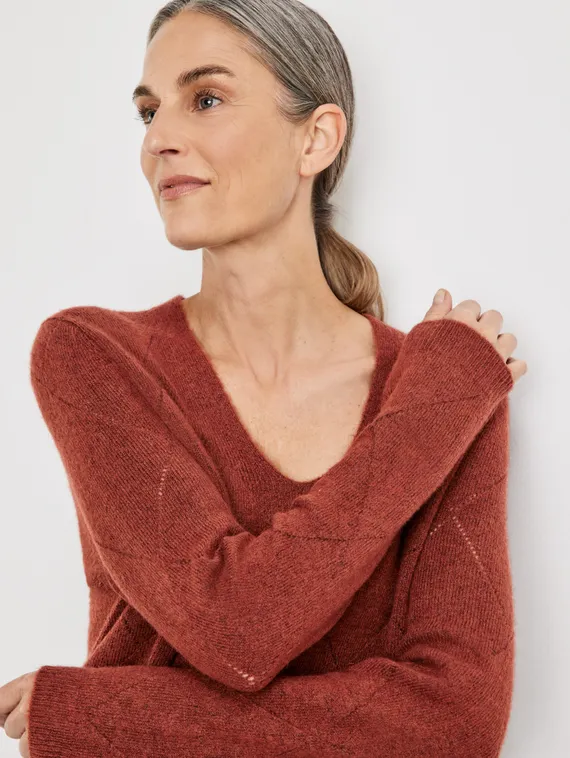 GERRY WEBER Джемпер с ажурными деталями