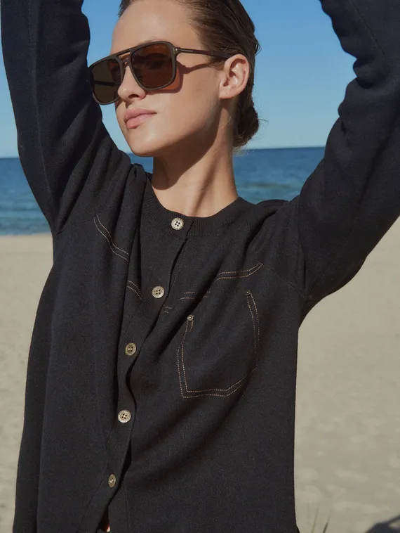 BULMER Кардиган с контрастными строчками