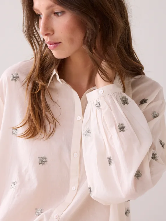 SUMMUM Блузка с пайетками