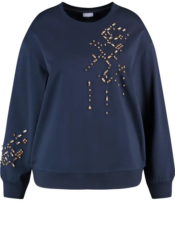 SAMOON Толстовка со стразами