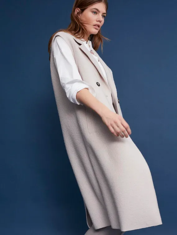 Oui Жилет из итальянской шерсти