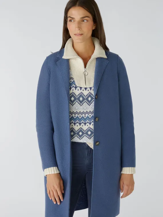 Oui Пальто из шерсти