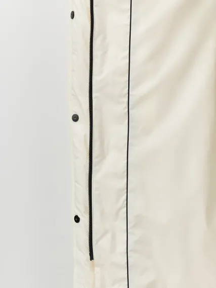 BULMER Молочный пуховик с капюшоном