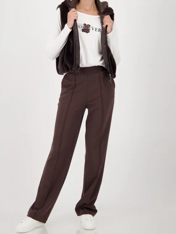 MONARI Брюки вискозные с надписью на поясной ленте