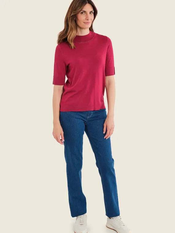 GERRY WEBER Джемпер женский с коротким рукавом