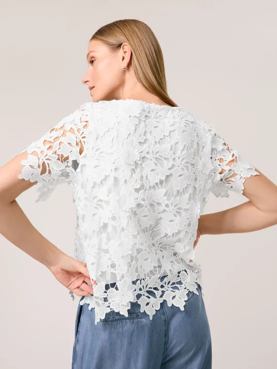 TAIFUN Кружевная блуза
