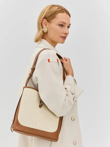 BULMER Сумка из натуральной кожи с косметичкой