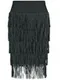 SAMOON Юбка с бахромой